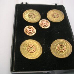 Remington Peters Vintage 12 Gauge Shell Button Set